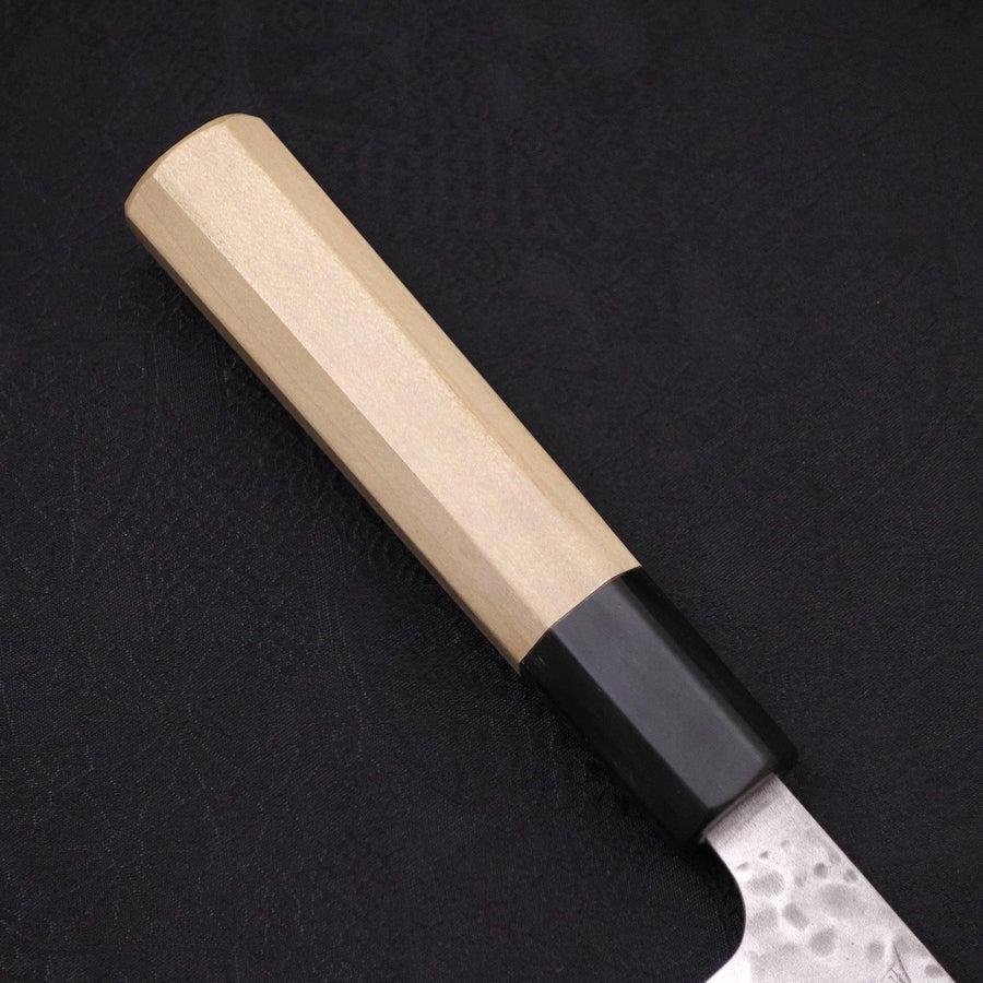 Sujihiki AUS-10 Tsuchime Damast Büffelhorn und Magnolienholz Griff 270mm - Image 6