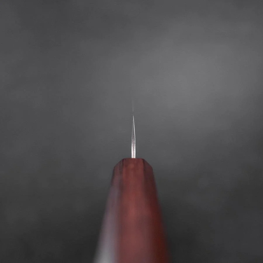 Sujihiki AUS-10 Tsuchime Damast Lila Urushi Griff 240mm - Image 4