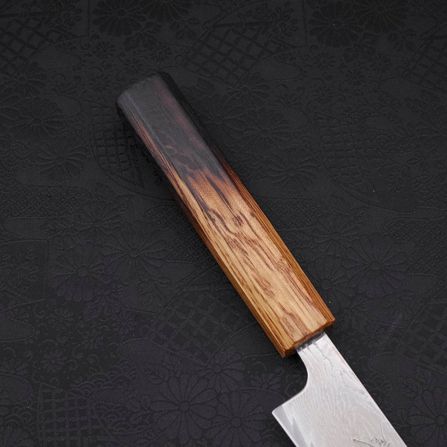 Sujihiki AUS-10 Wellen-Damast Yaki Urushi Griff 240mm - Image 6
