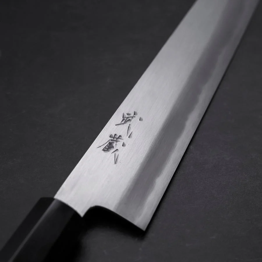 Sujihiki Blue Steel #1 Kasumi Büffelhorn und Ebenholz Griff 270mm - Image 3