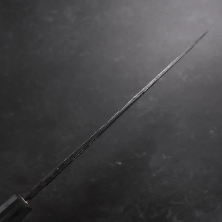 Sujihiki Blue Steel #2 Kurouchi Dunkelblauer Urushi Griff 210mm - Image 5