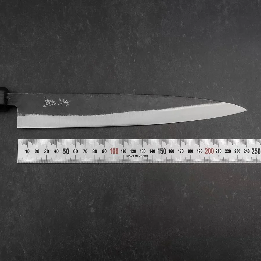 Sujihiki Blue Steel #2 Kurouchi Sumi Urushi Griff 240mm - Image 7