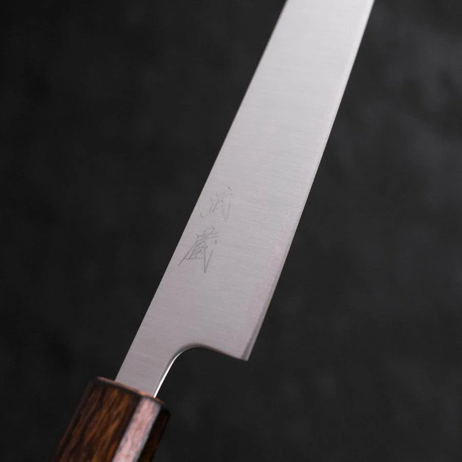 Sujihiki Blue Super Edelstahlummantelung Poliert Sumi Urushi Griff 240mm - Image 3