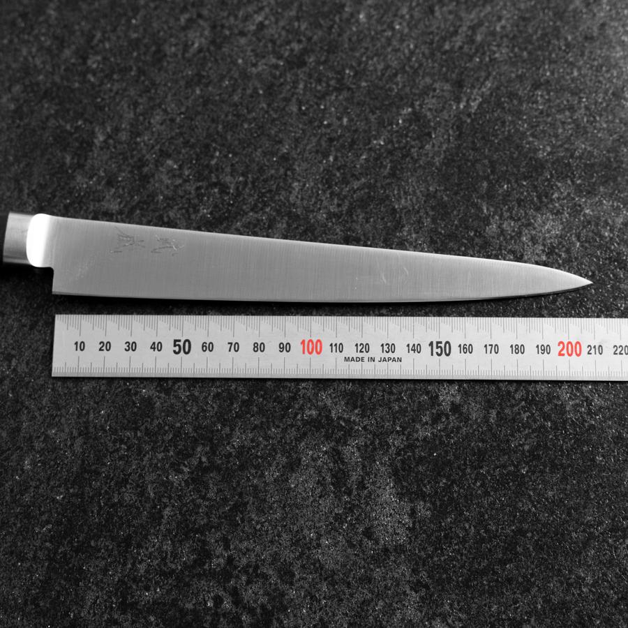 Sujihiki Molybdän Poliert Schwarzer Westlicher Griff 210mm - Image 7