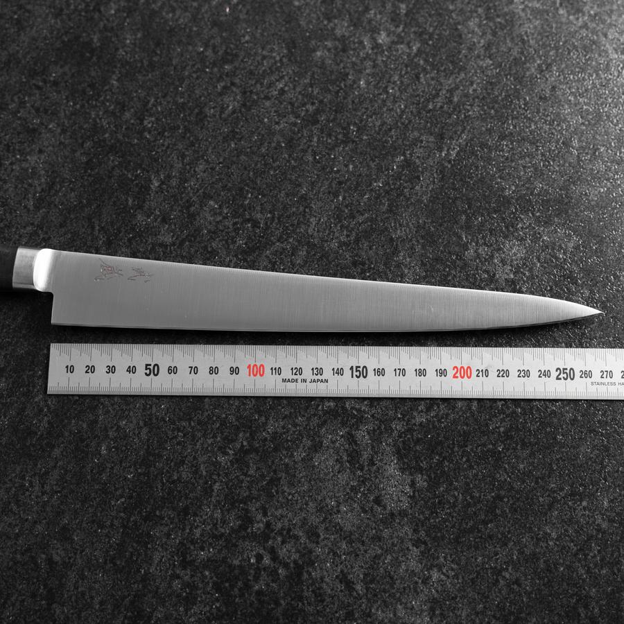 Sujihiki Molybdän Poliert Schwarzer Westlicher Griff  270mm - Image 7