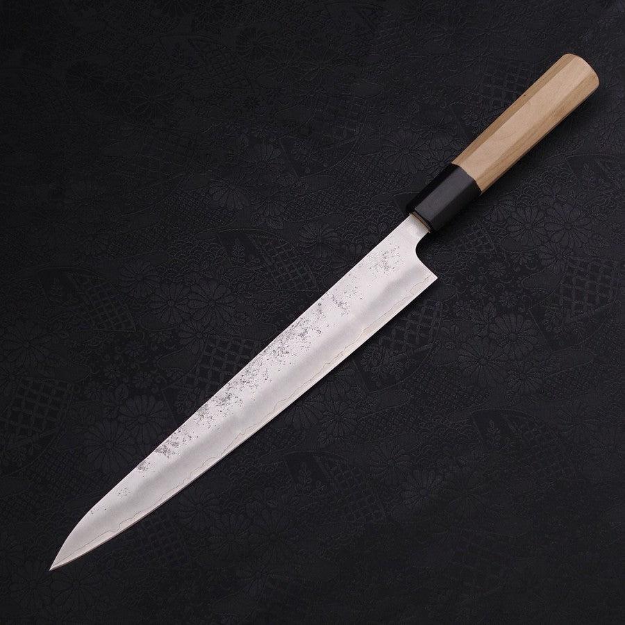 Sujihiki Silver Steel #3 Nashiji Büffelhorn und Magnolienholz Griff 240mm - Image 2
