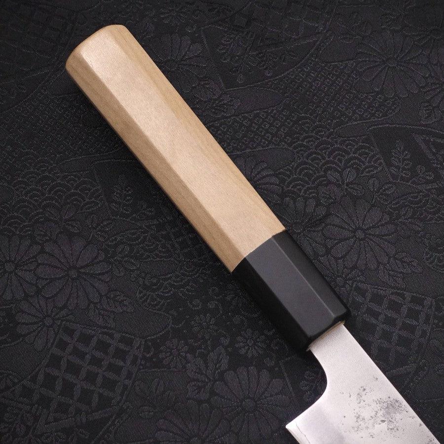 Sujihiki Silver Steel #3 Nashiji Büffelhorn und Magnolienholz Griff 240mm - Image 6
