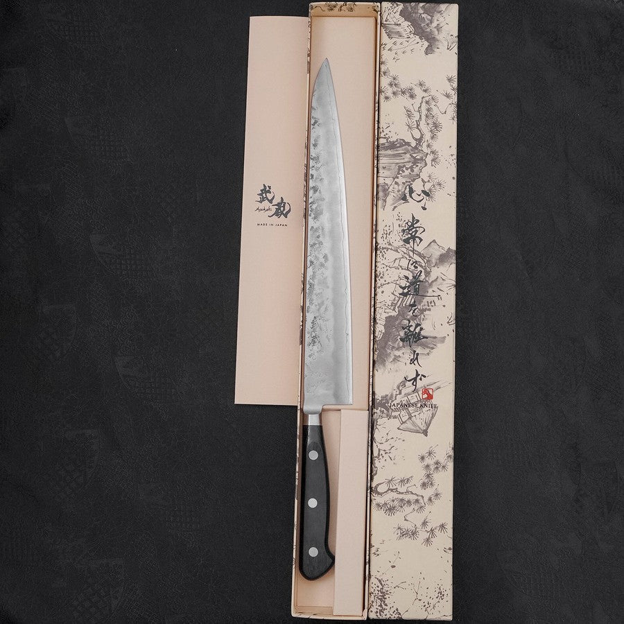Sujihiki Silver Steel #3 Nashiji Westlicher Griff 270mm - Image 8