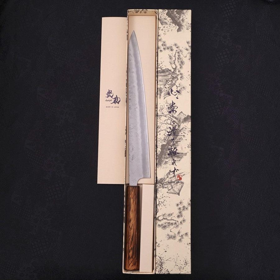 Sujihiki Silver Steel #3 Nashiji Sumi Urushi Griff 270mm - Image 8