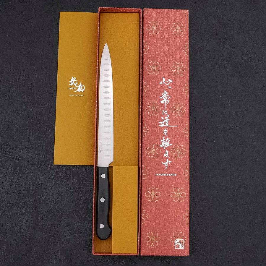 Sujihiki Silver Steel #3 Poliert Schwarzer Westlicher Griff 210mm - Image 8