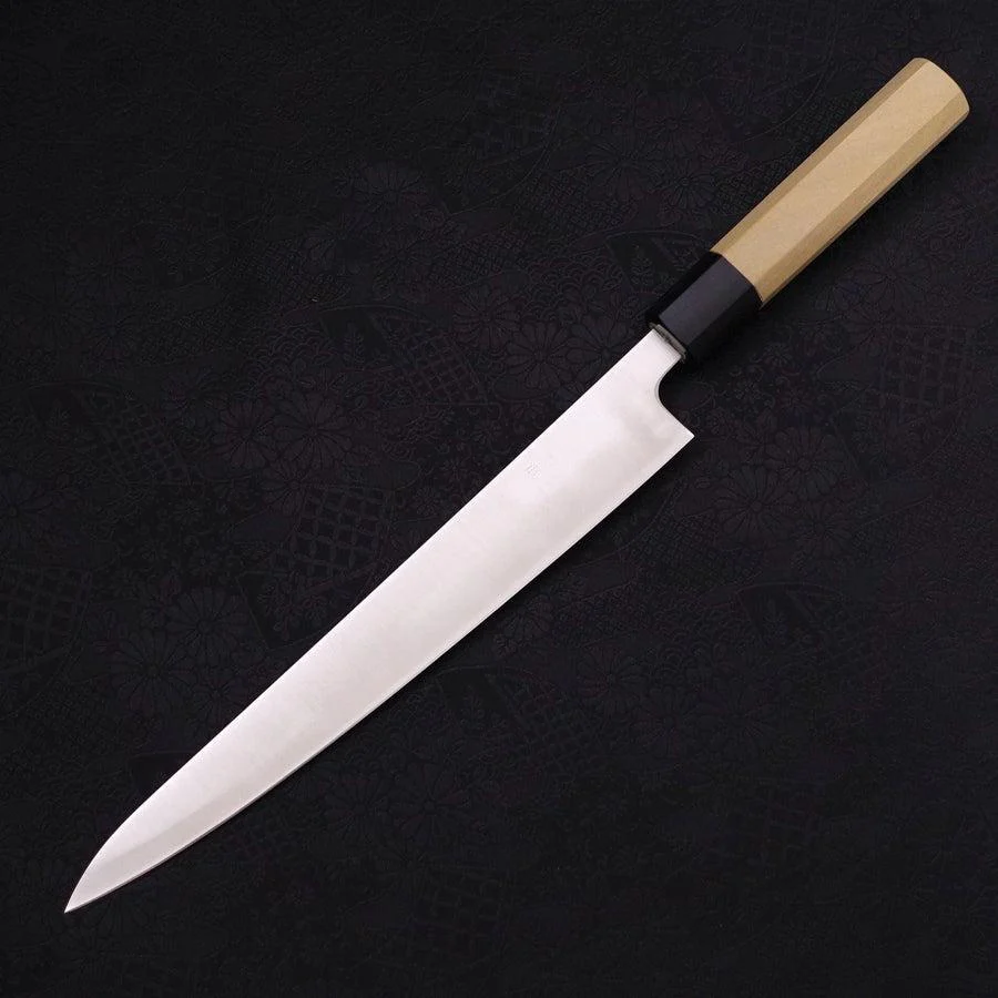 Sujihiki Silver Steel #3 Poliert Büffelhorn und Magnolienholz Griff 240mm - Image 2