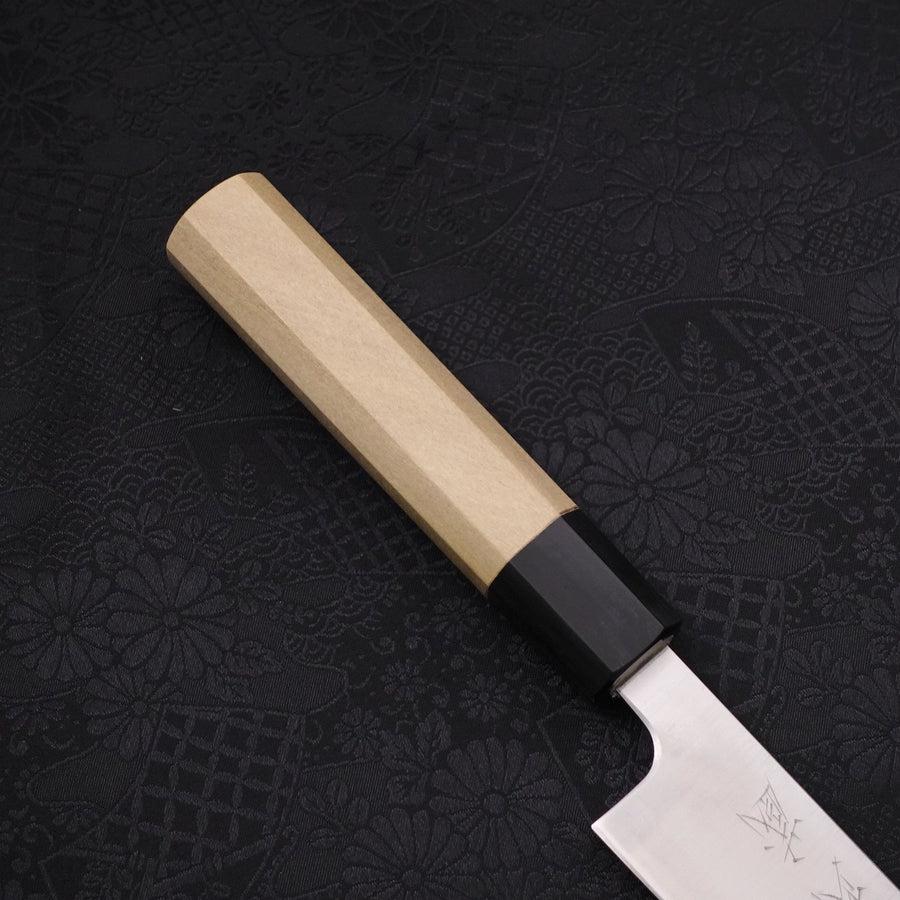 Sujihiki Silver Steel #3 Poliert Büffelhorn und Magnolienholz Griff 240mm - Image 6