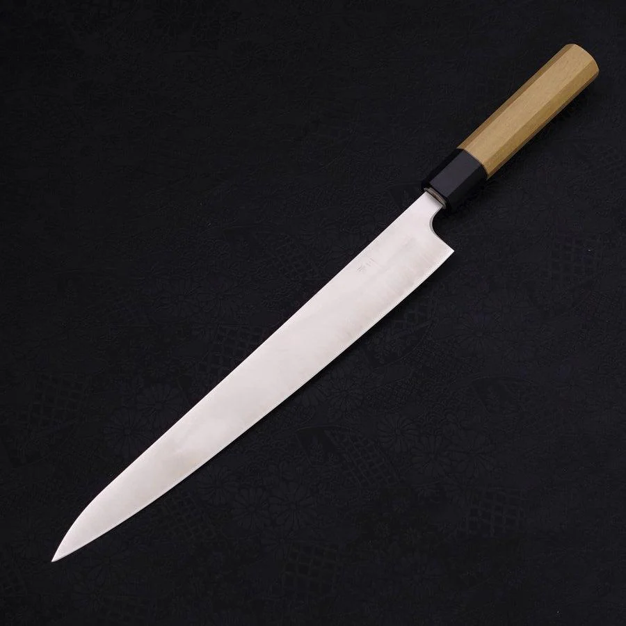 Sujihiki Silver Steel #3 Poliert Büffelhorn und Magnolienholz Griff 270mm - Image 2