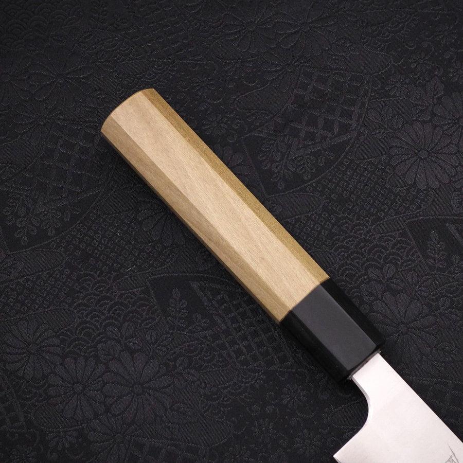 Sujihiki Silver Steel #3 Poliert Büffelhorn und Magnolienholz Griff 270mm - Image 6
