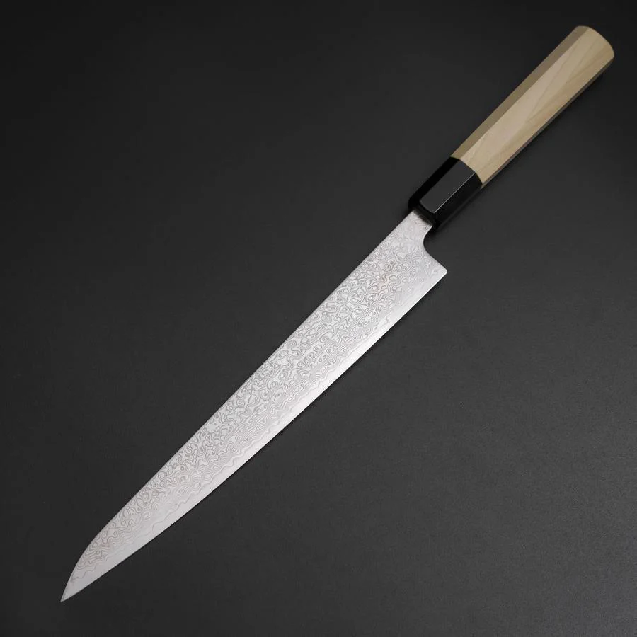 Sujihiki SLD Damast Büffelhorn und Magnolienholz Griff 240mm - Image 2