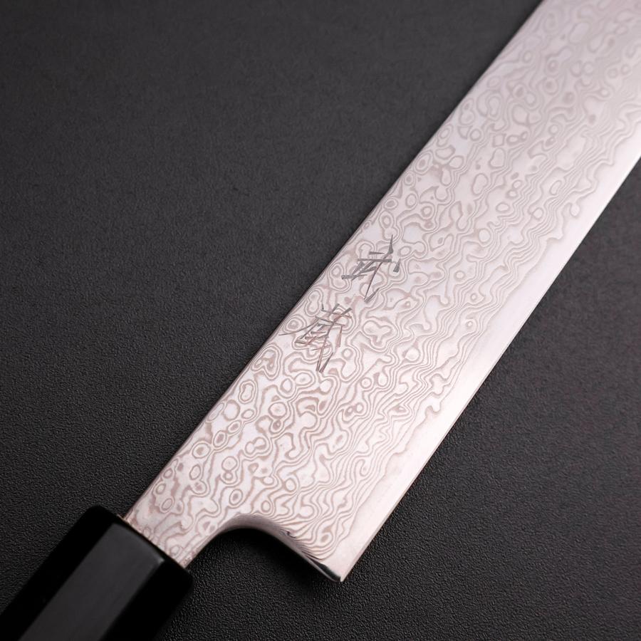 Sujihiki SLD Damast Büffelhorn und Magnolienholz Griff 240mm - Image 3