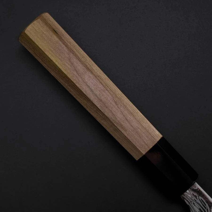 Sujihiki SLD Damast Büffelhorn und Magnolienholz Griff 240mm - Image 5