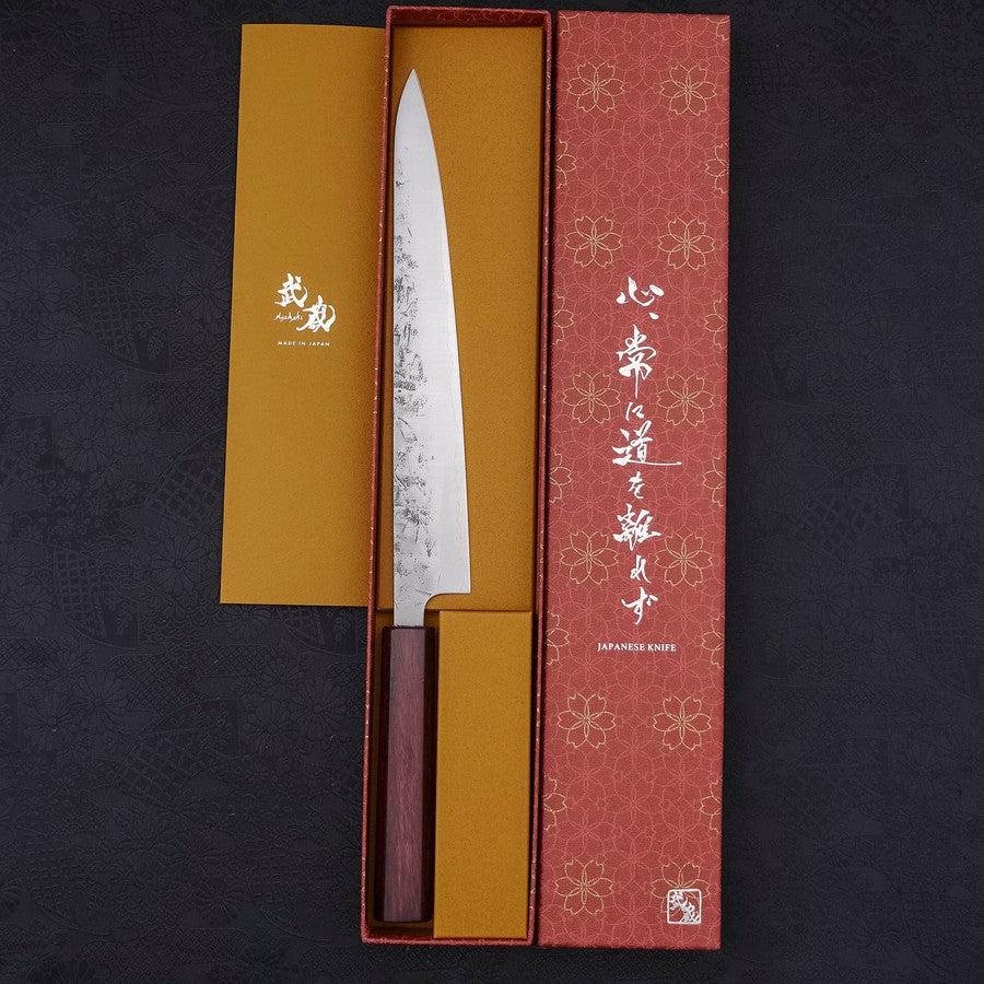 Sujihiki SLD Nashiji Washi Lila Urushi Griff 240mm - Image 8
