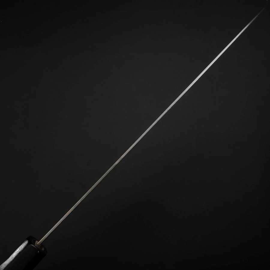 Sujihiki SLD Wellen Damast Büffelhorn und Magnolienholz Griff 240mm - Image 5