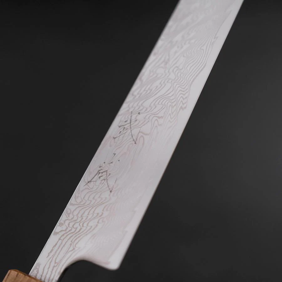 Sujihiki SLD Wellen Damast Yaki Urushi Griff 240mm - Image 3