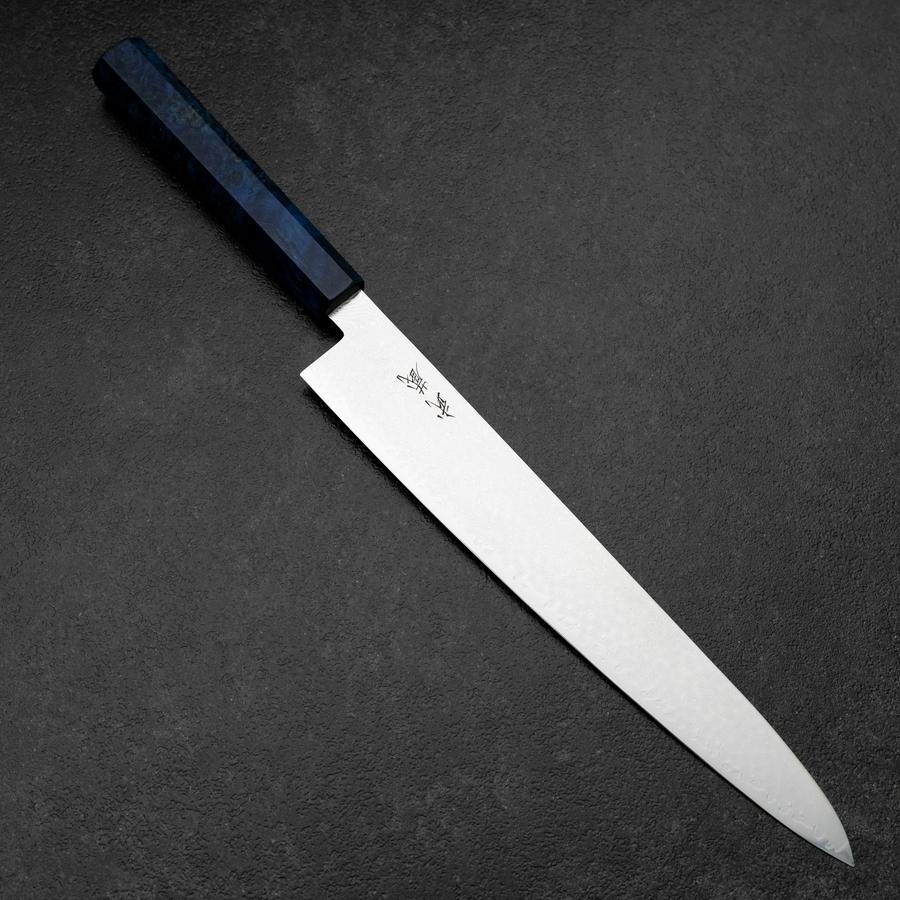 Sujihiki VG-10 Damast Blauer Birkenholz Griff 270mm