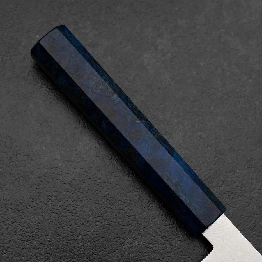 Sujihiki VG-10 Damast Blauer Birkenholz Griff 270mm - Image 6