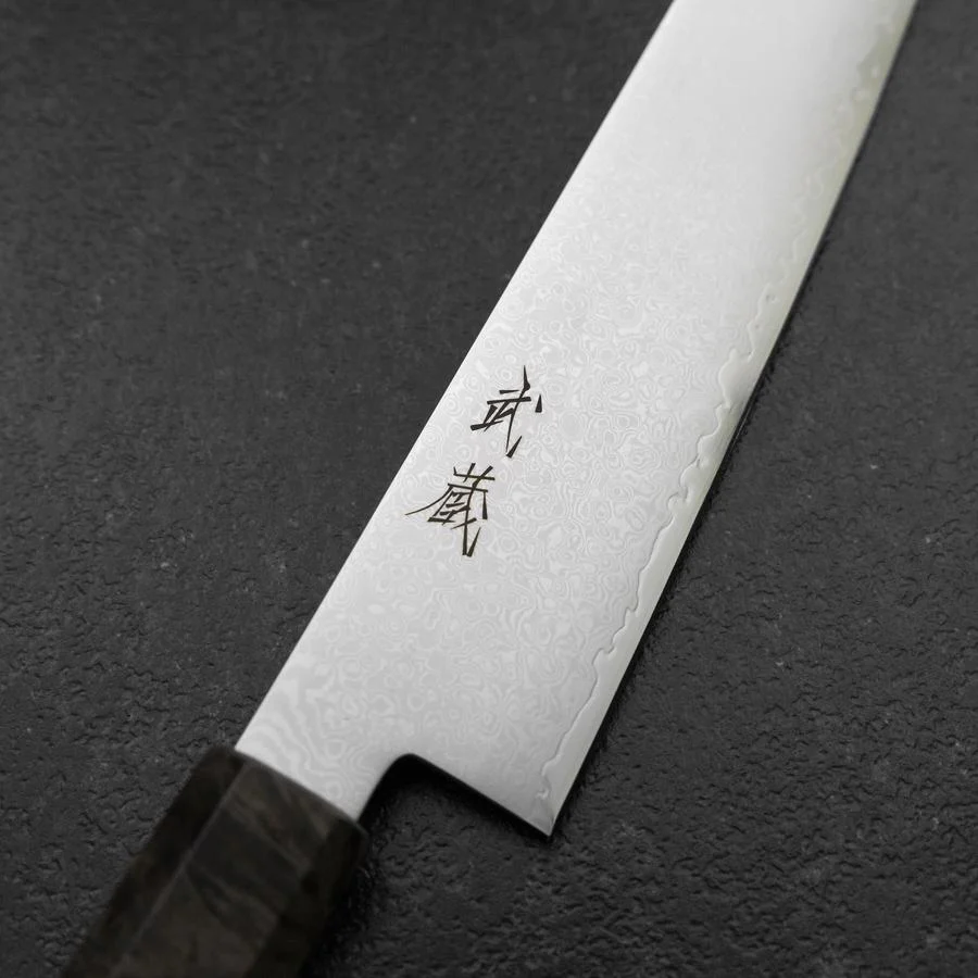 Sujihiki VG-10 Damast Grauer Birkenholz Griff 240mm - Image 3