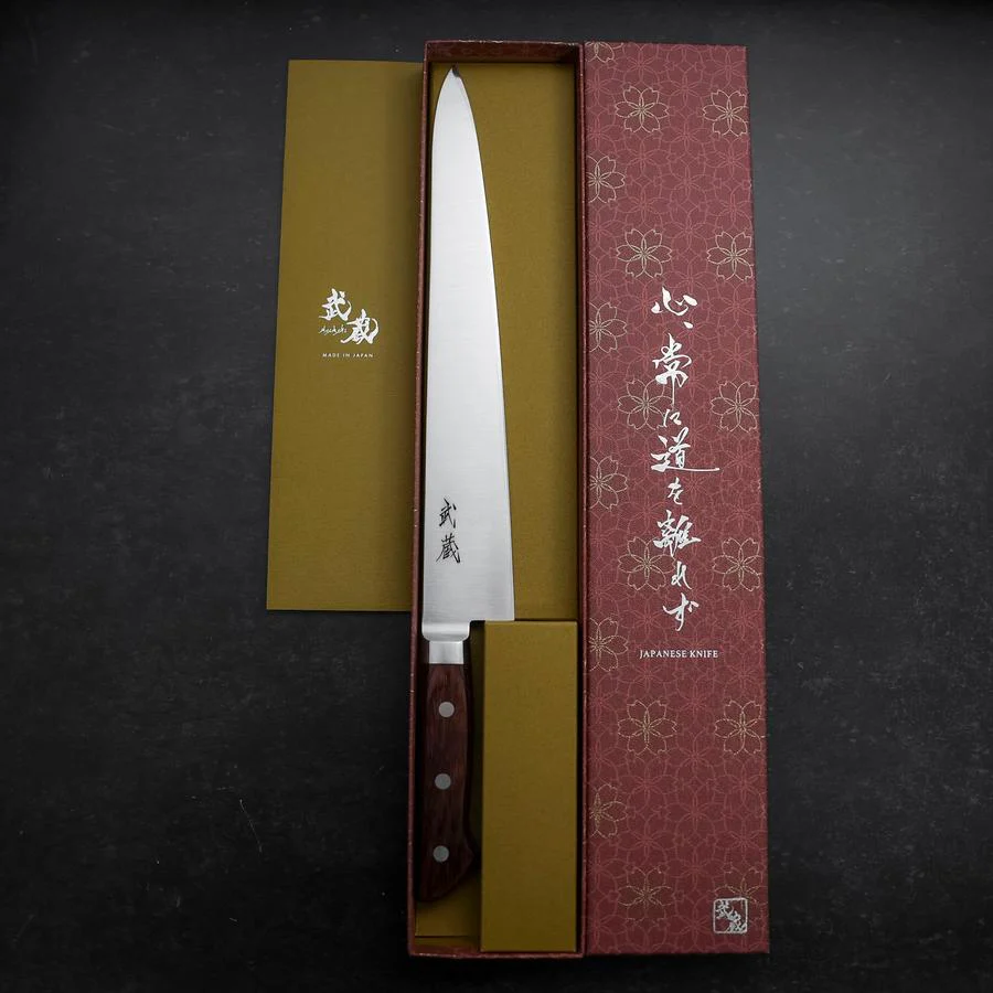 Sujihiki VG-10 Poliert Westlicher Mahagoni Griff 270mm - Image 8