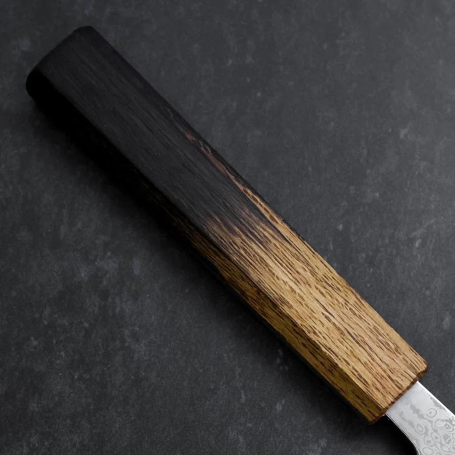Sujihiki VG-10 Tsuchime Damast Yaki Urushi Griff 240mm - Image 6