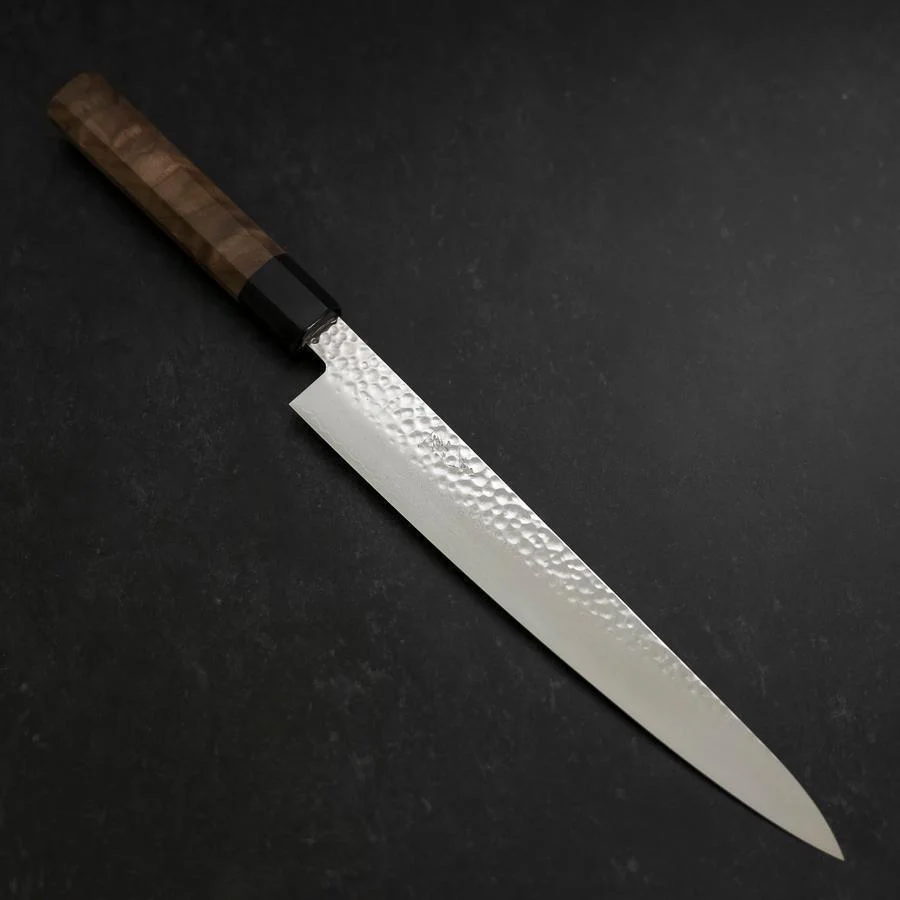 Sujihiki VG-10 Tsuchime Damast Walnussholz Griff 240mm