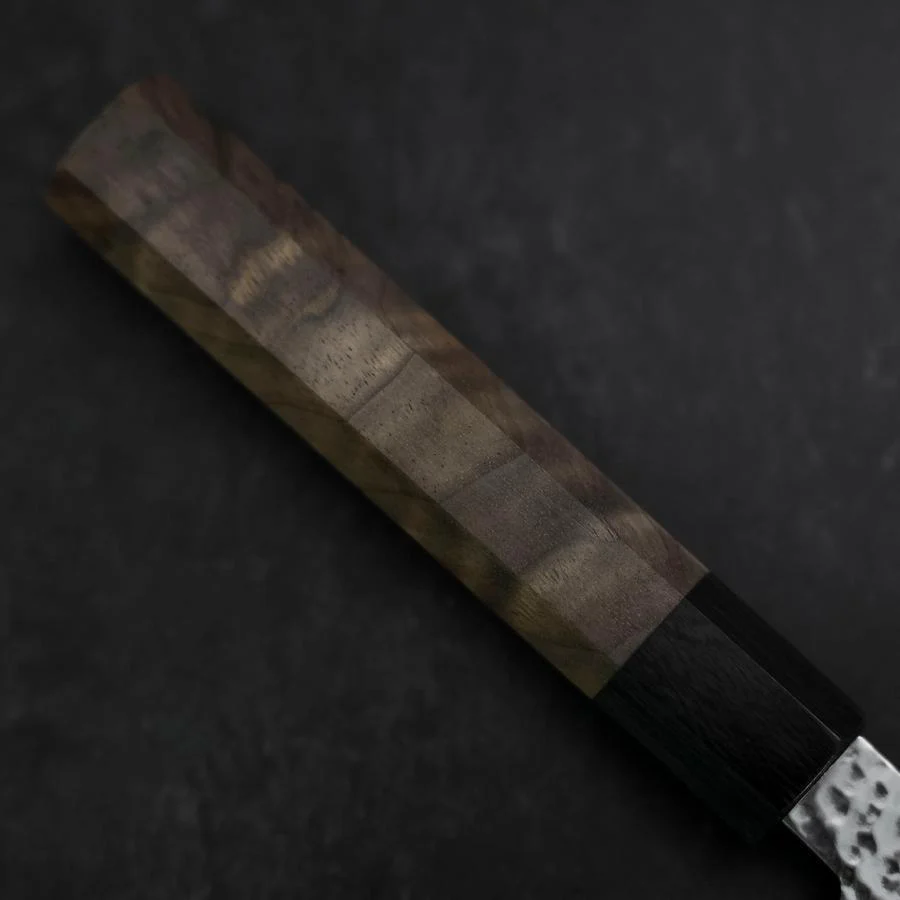 Sujihiki VG-10 Tsuchime Damast Walnussholz Griff 240mm - Image 6