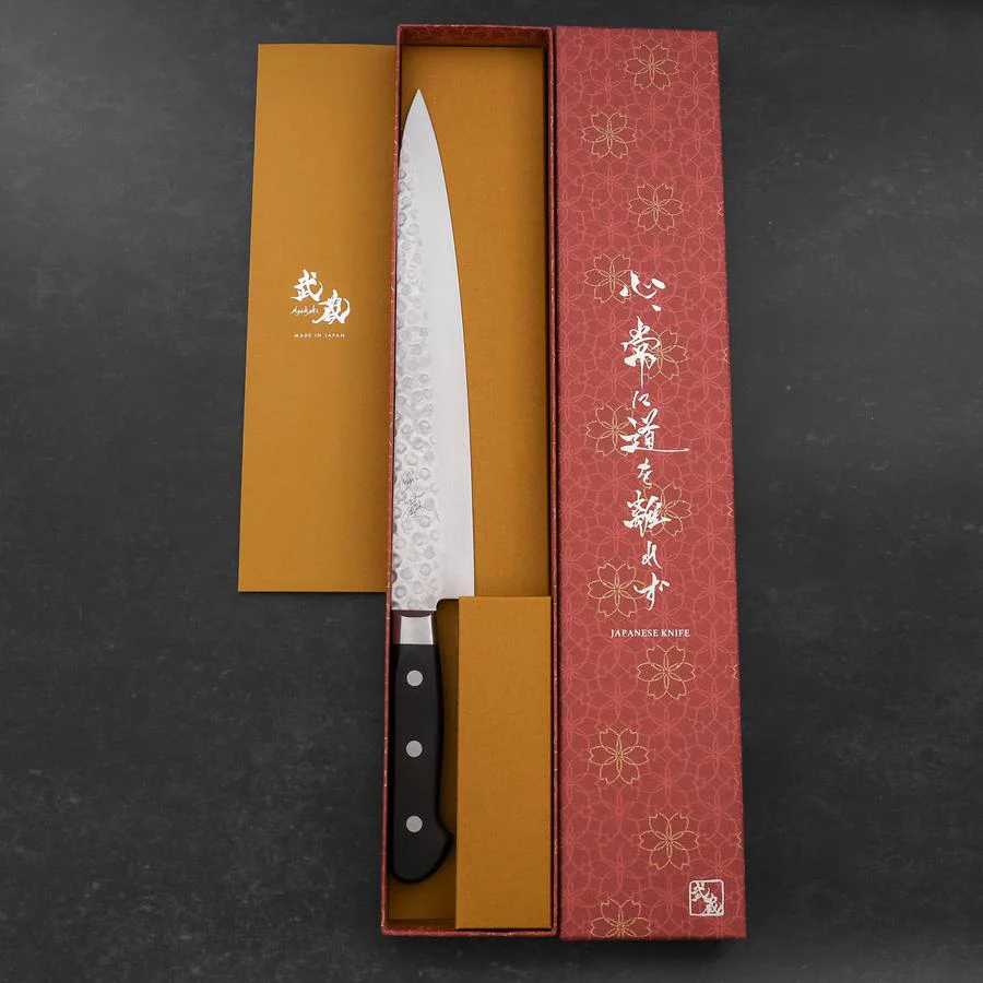 Sujihiki VG-10 Tsuchime Damast Westlicher Griff 240mm - Image 8