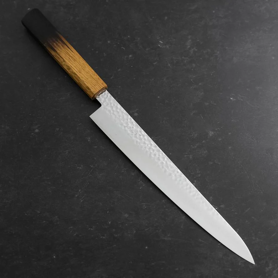 Sujihiki VG-10 Tsuchime Damast Yaki Urushi Griff 240mm