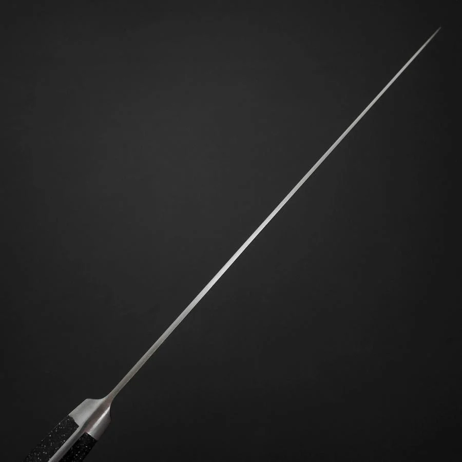 Sujihiki VG-5 Tsuchime Westlicher Schwarzer Marmorierter Griff 240mm - Image 5