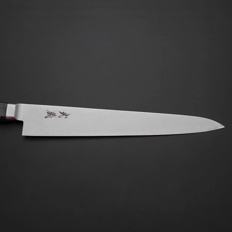 Sujihiki VG-5 Tsuchime Westlicher Schwarzer Marmorierter Griff 240mm - Image 7