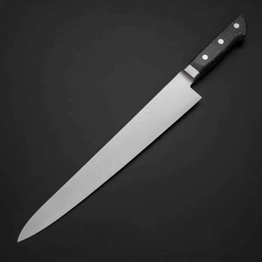 Sujihiki VG-5 Tsuchime Westlicher Schwarzer Marmorierter Griff 270mm - Image 2