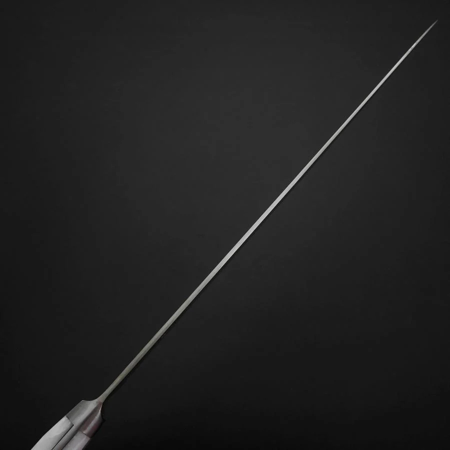 Sujihiki VG-5 Tsuchime Westlicher Weißer Marmorierter Griff  270mm - Image 5