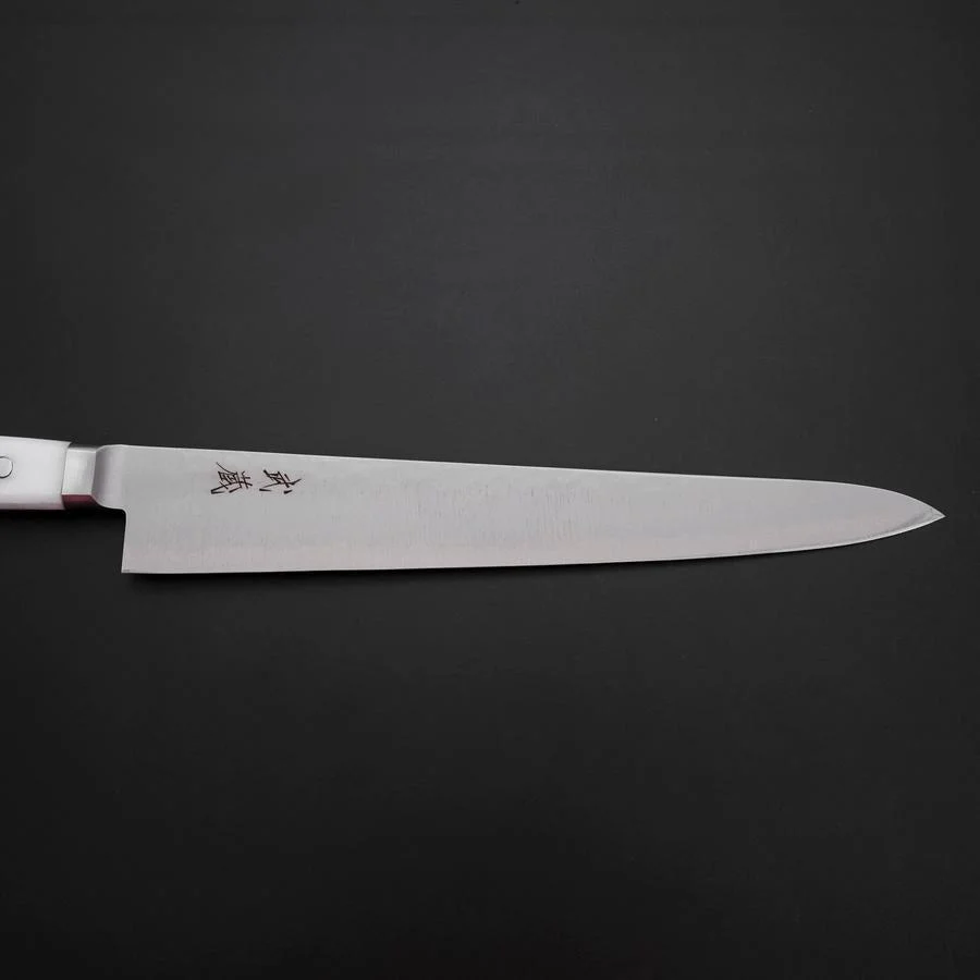 Sujihiki VG-5 Tsuchime Westlicher Weißer Marmorierter Griff  270mm - Image 7