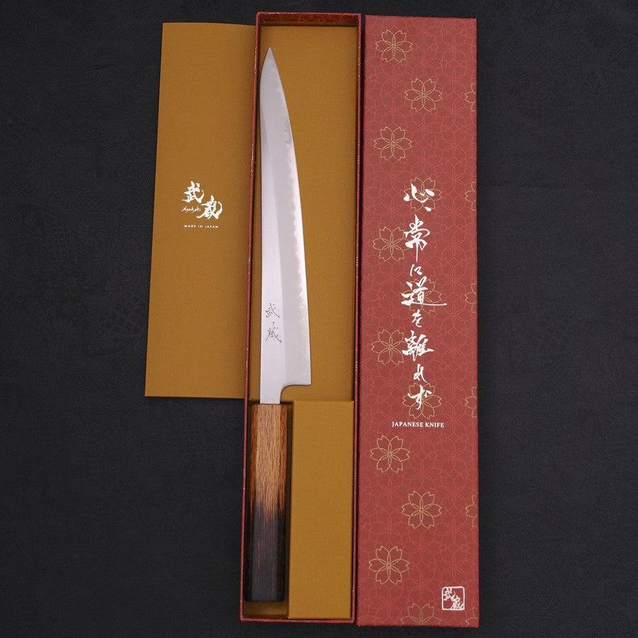 Sujihiki White Steel #1 Yaki Urushi Griff 240mm - Image 8