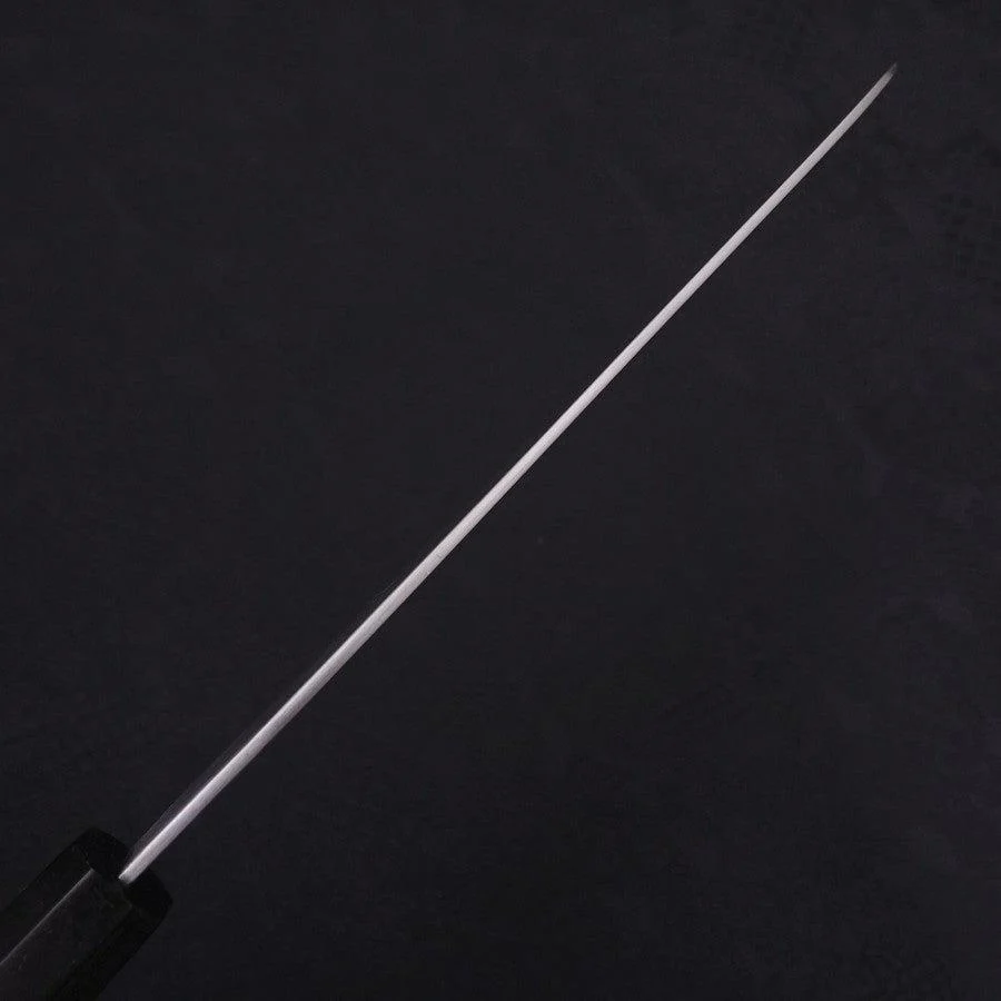 Sujihiki White Steel #2 Super Poliert Büffelhorn und Ebenholz Griff 170mm - Image 5