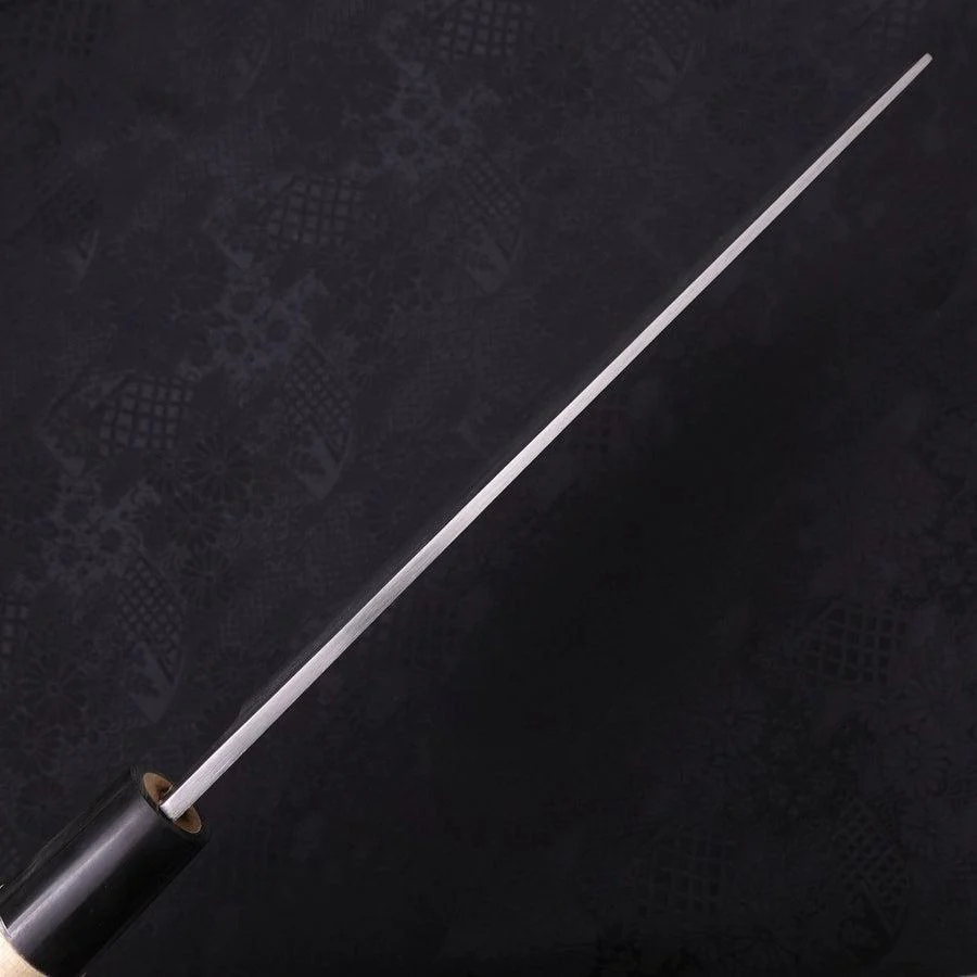 Sushikiri White Steel #2 Kasumi Büffelhorn und Magnolienholz Griff 240mm - Image 6