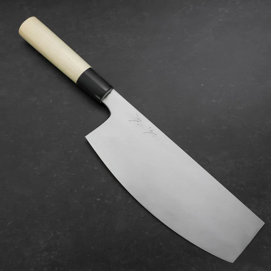 Sushikiri White Steel #2 Hon-Kasumi Büffelhorn und Magnolienholz Griff 240mm