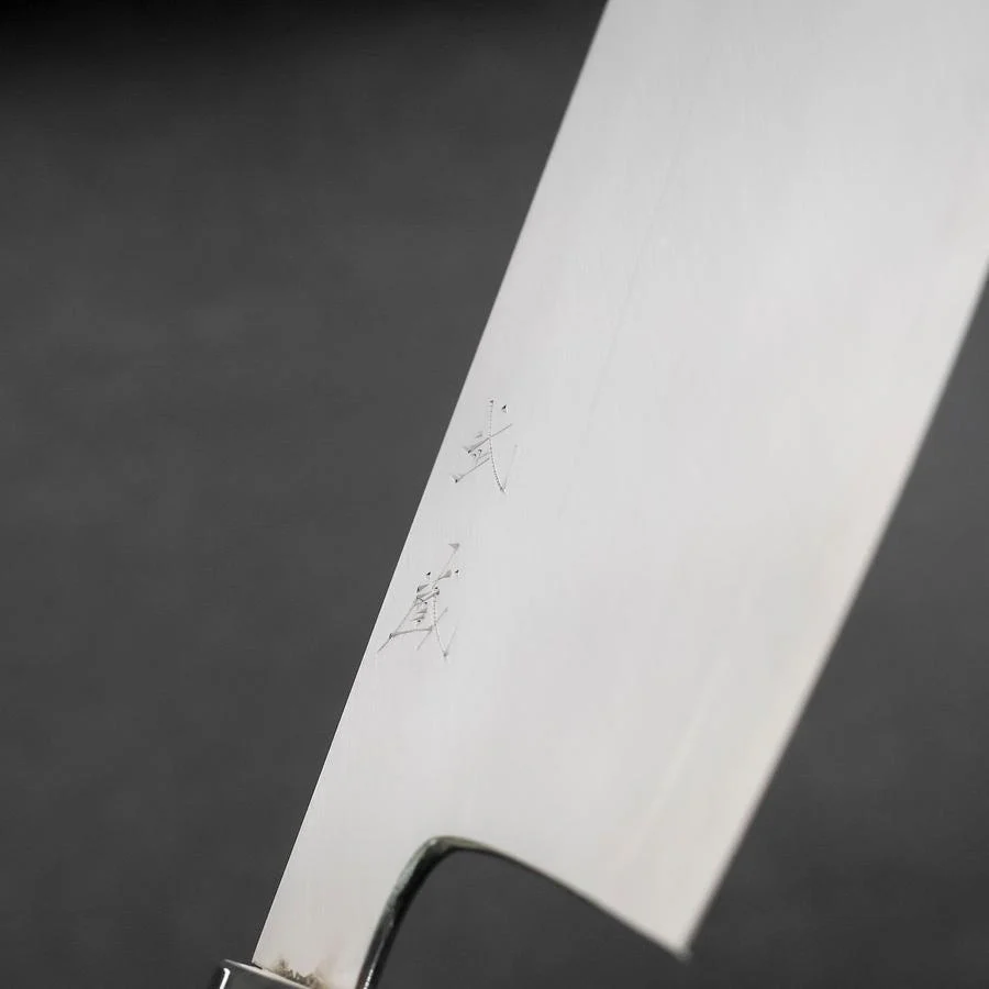 Sushikiri White Steel #2 Hon-Kasumi Büffelhorn und Magnolienholz Griff 240mm - Image 3
