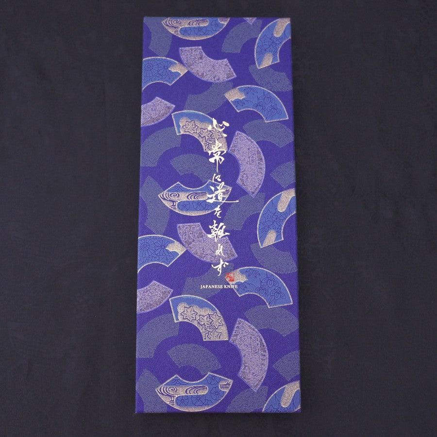 Traditionelle Blaue Washi Messer-Box-Geschenkverpackung in Blau - Image 4