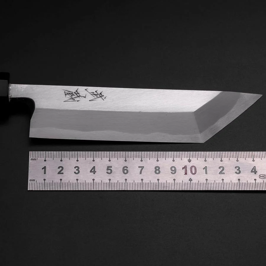 Unagisaki (Edo) Blue Steel #1 Hon-Kasumi Büffelhorn und Ebenholz Griff 150mm - Image 7