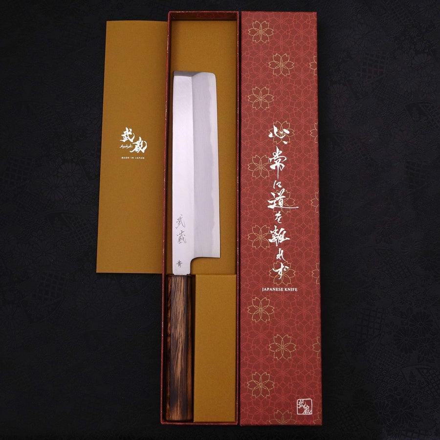 Usuba(Kanto-Stil) Blue Steel #2 Kasumi Sumi Urushi Griff 210mm - Image 8
