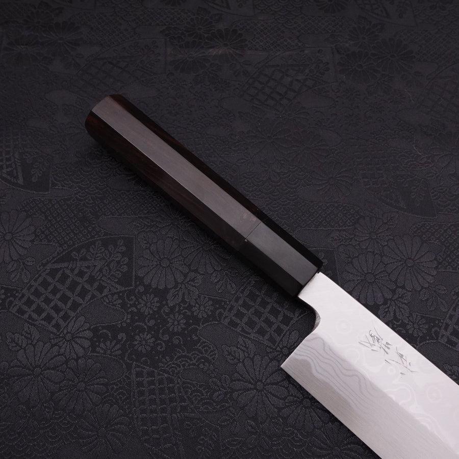 Usuba(Kanto-Stil) Blue Steel #2 Suminagashi Büffelhorn und Ebenholz Griff 180mm - Image 6