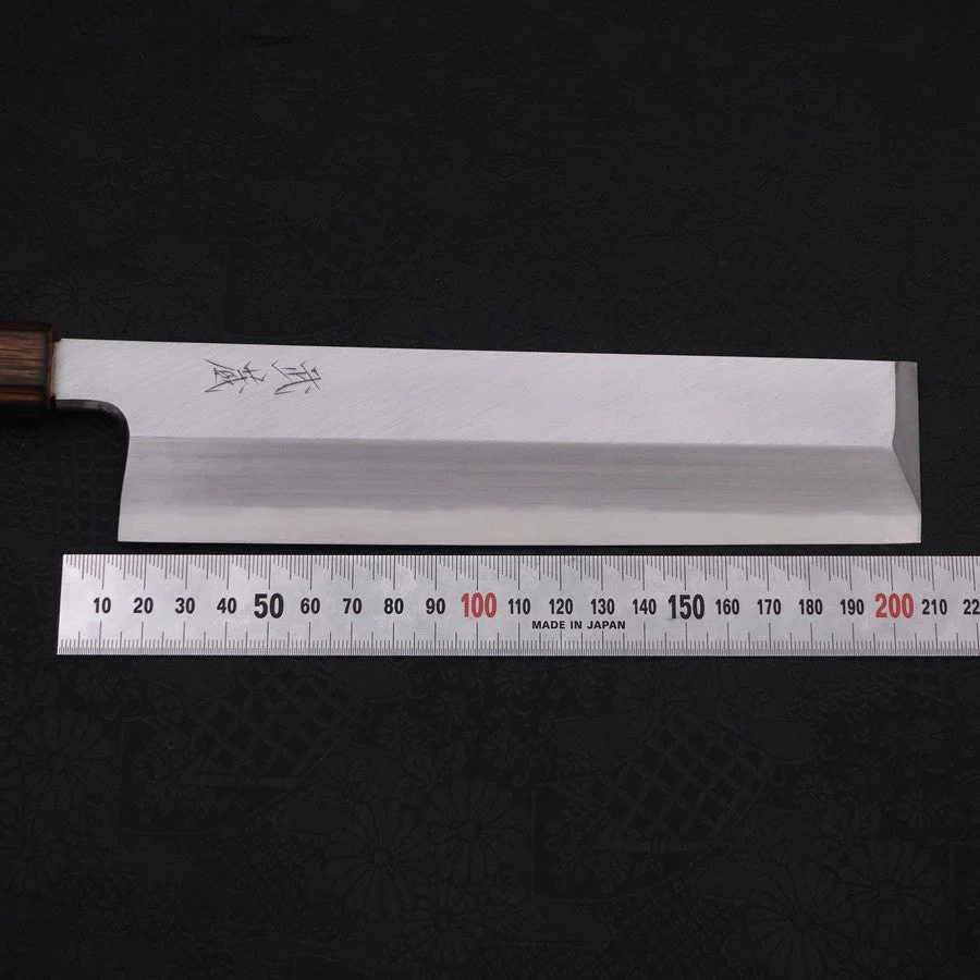 Usuba(Kanto-Stil) White Steel #2 Kasumi Sumi Urushi Griff 210mm - Image 7