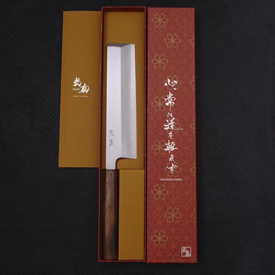 Usuba(Kanto-Stil) White Steel #2 Kasumi Sumi Urushi Griff 210mm - Image 8