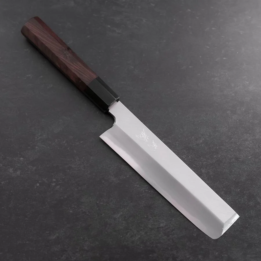 Usuba(Kanto) White Steel #2 Kasumi Büffelhorn und Ebenholz Griff 165mm